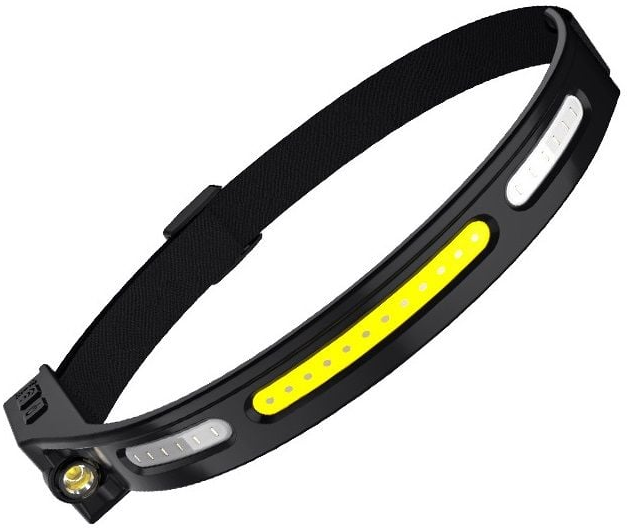 lanterna led pentru cap supfire hl76, led+cob, lumina rosie, control miscare mana, 210lm, incarcare usb-c, 5 moduri, 1200 mah - imagine 8